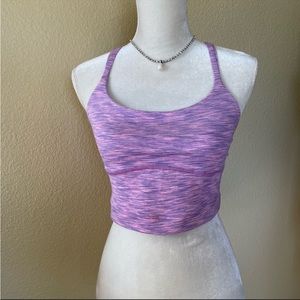 OUTDOOR VOICES Freeform Crop Top Hyacinth Purple XS